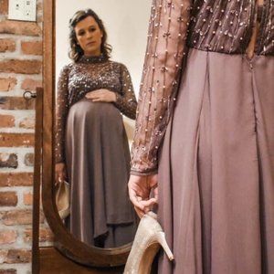 ASOS Mauve High Low Dress